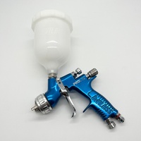 DeVilbiss ProLite 1.3mm Fluid Tip HV30 Cap Spray Paint Gun Blue