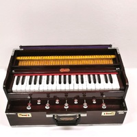 Bina 17 Deluxe 42 Keys Harmonium Wooden 3 1/2 Scale Indian Instrument
