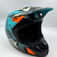 Fox V2 Vicious Army MX Helmet Aqua Orange XL 61-62cm Fiberglass Shell
