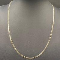 Unisex 9ct Yellow Gold Curb Link Necklace
