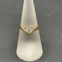 Ladies 18ct Yellow Gold Cubic Zirconia Ring