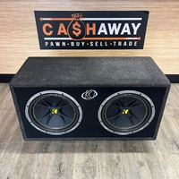 Kicker 07DC122 Dual 12 Inch Subwoofer 600W Total 2 OHMS Impedance