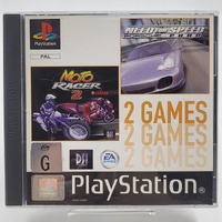 Need for Speed Porsche 2000 and Moto Racer 2 PlayStation PS1 Game Combo Pack