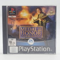 Medal of Honor Underground PS1 Game Sony PlayStation 1 Ex-Rental Copy