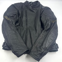 RJays Sports Jacket II Black Leather Motorcycle Jacket Mens Size 38