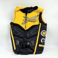 Sea-Doo Team Life Jacket HD299 Medium PFD Type 2 Black and Yellow