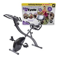 Slim Cycle 2 in 1 Foldable Exercise Bike Home Gym Upright Recumbent