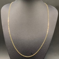 Unisex 18ct Yellow Gold Tight Curb Link Necklace