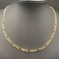Unisex 9ct Yellow Gold Figaro Link Necklace