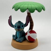 Disney Lilo & Stitch Beach Lamp Palm Tree Bedside Light Collectible