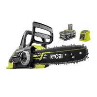 Ryobi 18V Brushless Chainsaw RCS1830BLX4 with 4.0Ah Battery and Charger