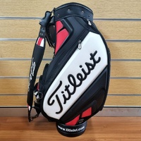 Titleist 9.5 Inch Golf Bag Tour Staff Cart 6-Way Divider Black Red White