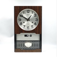 Seiko 30 Day Winding Wall Clock Striking Day Date Calendar Vintage