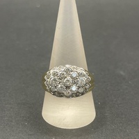 Ladies 18ct Yellow Gold Cubic Zirconia Ring