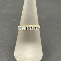 Ladies 18ct Yellow Gold Natural Diamond Band Ring