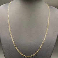 Unisex 9ct Yellow Gold Curb Link Necklace
