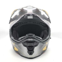 M2R Hybrid Pix Motocross Helmet Medium 57-58cm Grey Black ECE 22.05