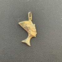 Ladies 9ct Yellow Gold Nefertiti Head Pendant