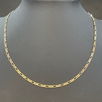 Unisex 9ct Yellow Gold Figaro Link Necklace