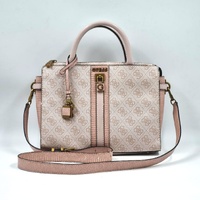 Guess Ginevra 4G Logo Handbag Light Pink Faux Leather Shoulder Bag
