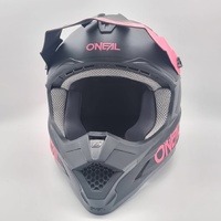 O'Neal 1 SRS Solid Helmet MX Motocross Dirt Bike Black Off-Road Pink Size S