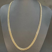 Unisex 9ct Yellow Gold Curb Link Necklace