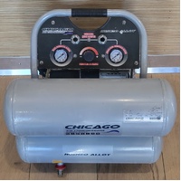 Chicago HUSH20 Alloy 20L Air Compressor 8Bar 0.58kW 1440RPM Quiet