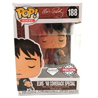 Funko Pop Rocks Elvis 68 Comeback Special 188 Diamond Exclusive Figure
