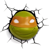 Nickelodeon TMNT Michelangelo 3D Deco Wall Mount Kids Safety Light