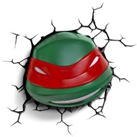 Nickelodeon TMNT Raphael 3D Deco Wall Mount Kids Safety Light