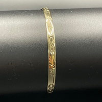 Ladies 9ct Yellow Gold Round Bangle