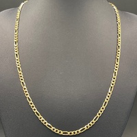 Unisex 18ct Yellow Gold Figaro Link Necklace