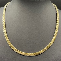 Ladies 9ct Yellow Gold Byzantine Link Necklace