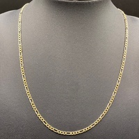 Unisex 9ct Yellow Gold Figaro Link Necklace