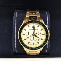 Maserati Sfida R8873640005 Gold Stainless Steel Bracelet Analog Chrono Watch