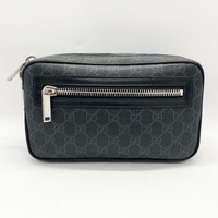 Gucci Medium GG Supreme Canvas Belt Bag Web Strap