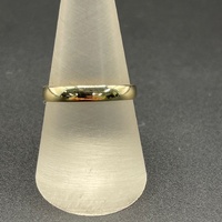 Mens 9ct Yellow Gold Plain Wedding Band Ring