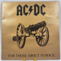 AC/DC For Those About To Rock LP 1981 Albert AU Gatefold Embossed