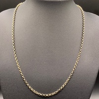 Ladies 9ct Yellow Gold Belcher Link Necklace