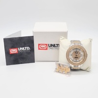 Marc Ecko The King E17533G2 Mens Watch Gold Silver Two Tone Crystals