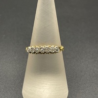 Ladies 18ct Yellow Gold Natural Diamond Ring