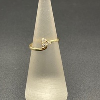 Ladies 9ct Yellow Gold Dante Natural Diamond Ring