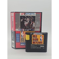 Bulls Versus Blazers And The NBA Playoffs Sega Genesis Video Game