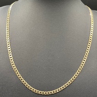 Unisex 9ct Yellow Gold Curb Link Necklace