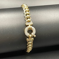 Ladies 9ct Yellow Gold Double Belcher Link Bracelet