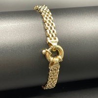 Ladies 9ct Yellow Gold Gate Link Bracelet