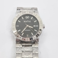 MATAI Malaga Automatic Watch Limited Edition Black Dial Stainless Steel Band