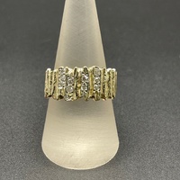 Ladies 9ct Yellow Gold Natural Diamond Cluster Ring