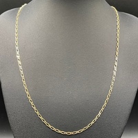 Unisex 9ct Yellow Gold Figaro Link Necklace