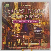 Walt Disney Presents Great Piano Concertos and Their Composers Vinyl Record